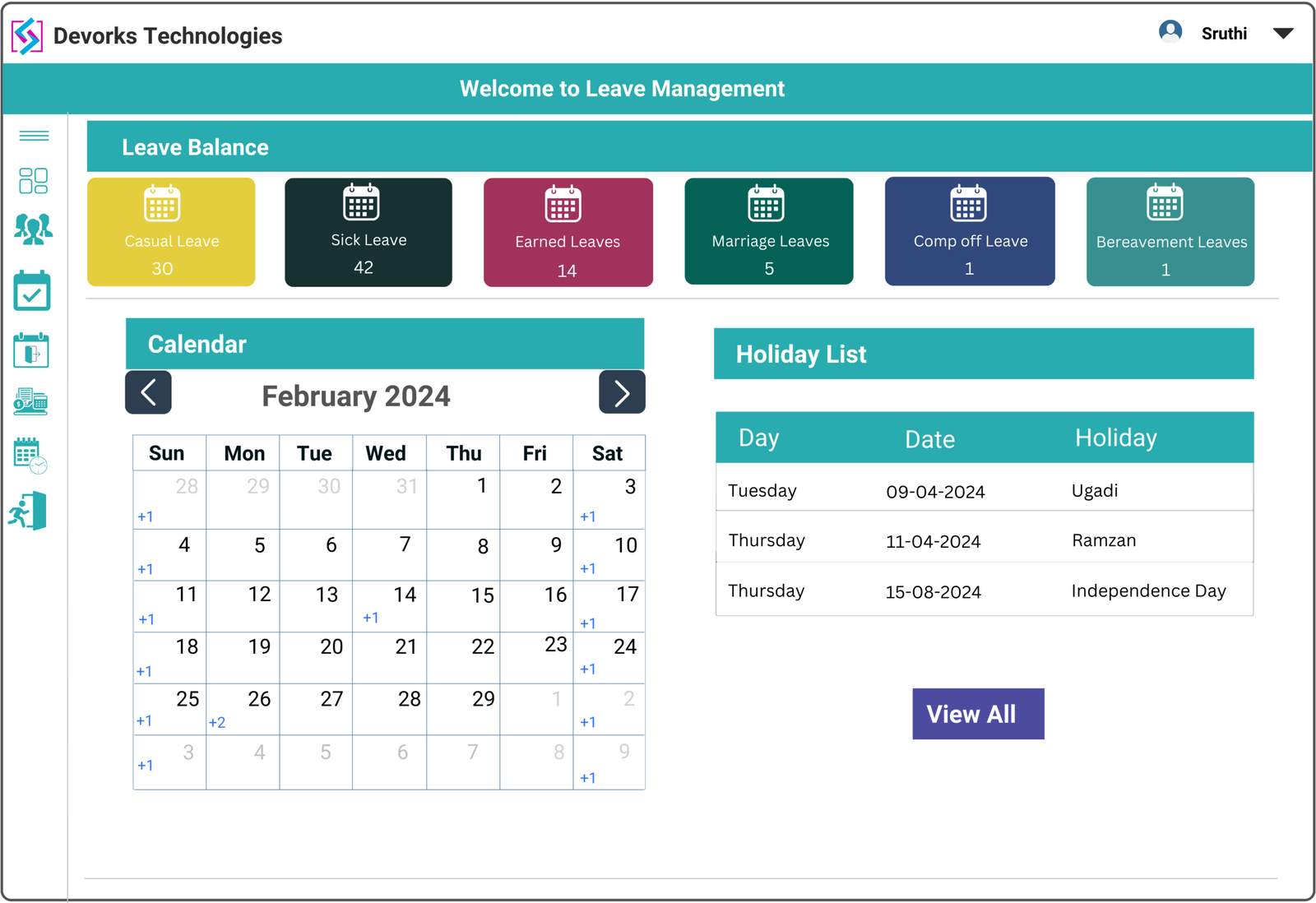 Leave-Management-dashboard